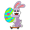 Bunny Easter Skateboard