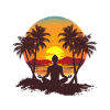 Sunrise Meditation Tropics Zen