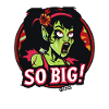 Funny zombie woman, so big