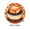 Eine einfache Tasse heißes Tofu