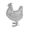 Lignes d’art poulet #chicken
