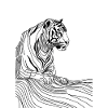 Tiger art lines #tiger