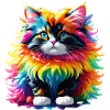 Cat Cat Rainbow Cute Cute Kids