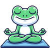 Meditative Amphibian: The Enlightened Frog