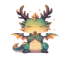Dragon méditant Kawaii Dragon Kids