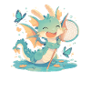 Dragon Butterfly Kawaii Dragon Enfants