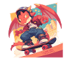 Dragon Skater Kawaii Dragon Enfants