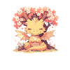 Drago Sakura Albero Giapponese Kawaii Drago