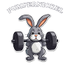 Pumpernickel Fitness Häschen Osterhase Gym Hase