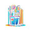Dunk Tank Carnival Fair Circus