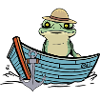 Frog, Frogs, Boat, Pond, Nature
