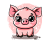 Cute Little Piggy Piglet Pig