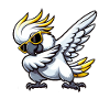 Cute Cartoon Comic Cockatoo Dabbing