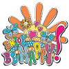 Bunte Freude Illustration