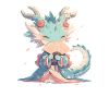 Dragon Geisha Japonais Kawaii Dragon