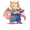 Dragon Ninja Dragon Kawaii Japonais