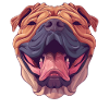 Shar-Pei | Cartoon Artwork