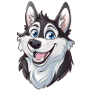 Siberian Husky | Cartoon Artwork