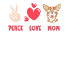 Chihuahua Peace Love Dog Mom