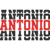 Antonio T-Shirt Geschenkidee gestapelter Text