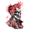 Punk Rock Skull Explosion Tee