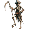 Bone Pirate with Scythe