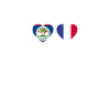 Belize France Heartbeat Flag Belizer