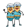 Cacahuètes Marins Garçons Marins Marins