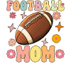 Football Mom Groovy Football Mutter