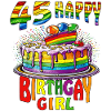 PITE 45 HAPPY BIRTHGAY GIRL