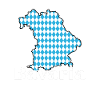 Bavière, Allemagne, Contour Drapeau