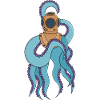An octopus wearing a diving suit