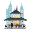 Café dans une ville
