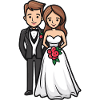 Newlyweds, Wedding, Bride, Groom
