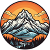 Mountains, Landscape, Circle