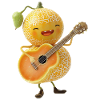Guitare cantaloup