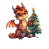 Dragon Noël Kawaii Enfants