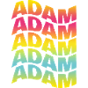 t-shirt Adam text wavy text effect