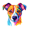 Jack Russell Terrier Rasa Psów Akwarela Kreskówka