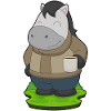 Tasse de café de cheval