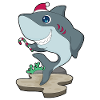 Requin Canne de Noël