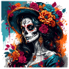 La Catrina/ Tattoo / Mexico / Schedel / Schedel