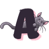 Cat Letter A