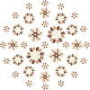 Coffee Bean Cream Flowers