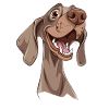 Weimaraner | Cartoon Artwork