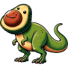 Dino T-Rex Avocado Mythical Creature