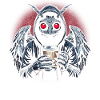 Mothman with Coffee Cup