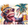 Monkey Holiday Party Summer