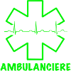 Ambulancière vert fluo