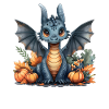Dragon Thanksgiving Pumpkin Kids